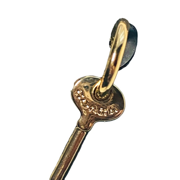 NEW Coach Quilted Padlock & Key Mismatched Earring Set - Picture 7 of 8